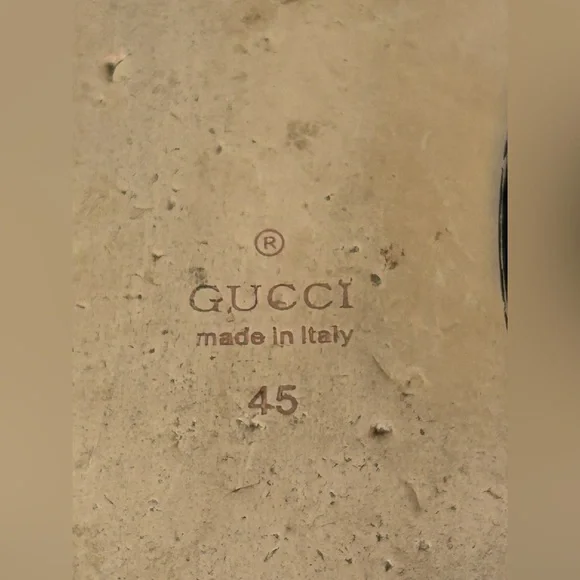 Gucci Princetown Fur Lined Leather Mules Men’s 45 Kind Of Thrashed but Clean 11 - Picture 13 of 15